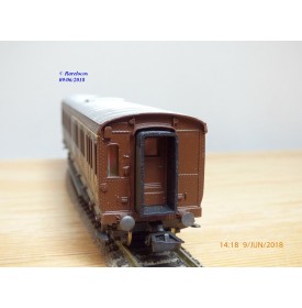 RIVAROSSI  2507, voiture à portières latérales mixte 1/2  Cl. type ABz  N° : 58408  FS   BO