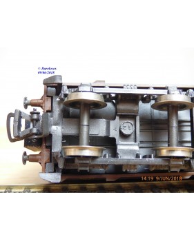 RIVAROSSI  2507, voiture à portières latérales mixte 1/2  Cl. type ABz  N° : 58408  FS   BO
