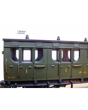 MM RG 29F , voiture ancienne à guérite 1 ère  classe  type A4   N°: 621  PO  neuf BO   