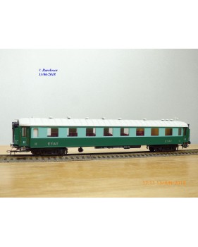 France Trains  233,  voiture salon  avec cuisines Transatlantique  type  B2  2 Cl. ETAT 