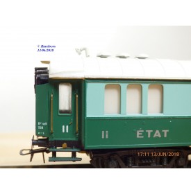 France Trains  233,  voiture salon  avec cuisines Transatlantique  type  B2  2 Cl. ETAT 