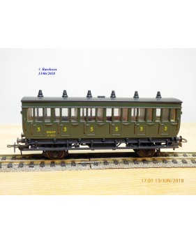 ELEC TRAINS  4E3 , voiture ancienne type C6 N°: 3104  EST Neuf BO