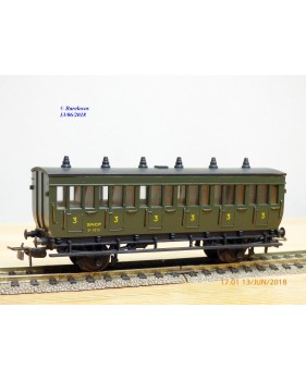 ELEC TRAINS  4E3 , voiture ancienne type C6 N°: 3104  EST Neuf BO