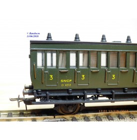 ELEC TRAINS  4E3 , voiture ancienne type C6 N°: 3104  EST Neuf BO