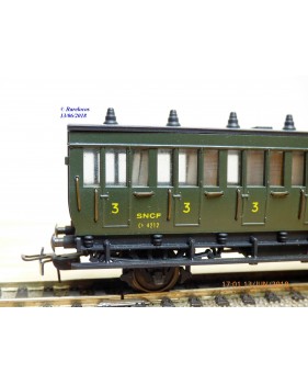 ELEC TRAINS  4E3 , voiture ancienne type C6 N°: 3104  EST Neuf BO
