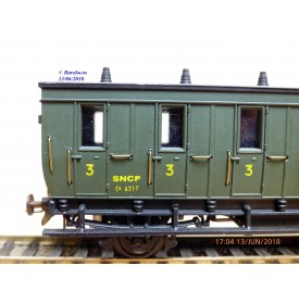 ELEC TRAINS  4E3 , voiture ancienne type C6 N°: 3104  EST Neuf BO