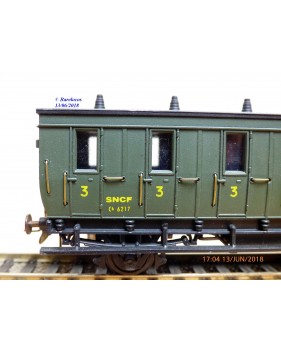 ELEC TRAINS  4E3 , voiture ancienne type C6 N°: 3104  EST Neuf BO