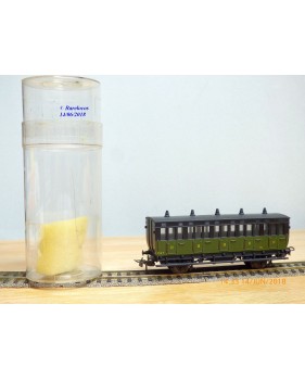 MMM-RG ???, voiture ancienne à 2 essieux de 3ème classe avec compartiment dames seules  type C6  ° 3014  EST 