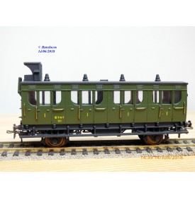 MMM RG / CLAREL ?  32F , voiture ancienne à guérite 1 ère  classe  type A4   N°: 207  ETAT   neuf   BO   