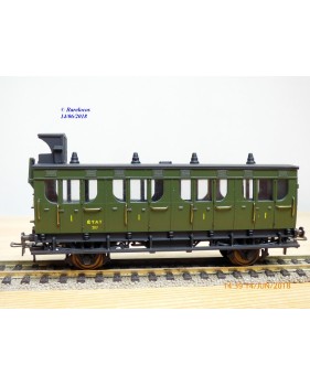 ELEC TRAINS  4E3 , voiture ancienne type C6 N°: 3104  EST Neuf BO
