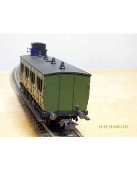 MMM RG / CLAREL ?  32F , voiture ancienne à guérite 1 ère  classe  type A4   N°: 207  ETAT   neuf   BO   