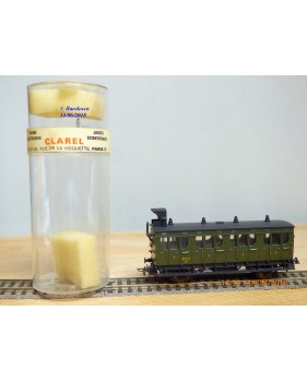 MMM RG / CLAREL ?  32F , voiture ancienne à guérite 1 ère  classe  type A4   N°: 207  ETAT   neuf   BO   