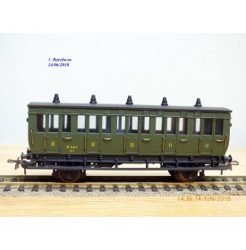 ELEC TRAINS  4E3 , voiture ancienne type C6 N°: 3104  EST Neuf BO