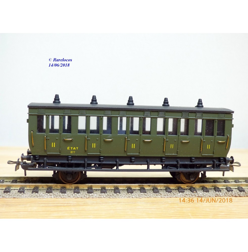 ELEC TRAINS  4E3 , voiture ancienne type C6 N°: 3104  EST Neuf BO