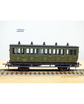 ELEC TRAINS  4E3 , voiture ancienne type C6 N°: 3104  EST Neuf BO