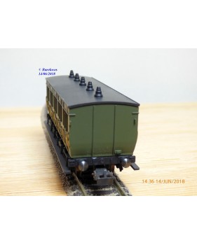 ELEC TRAINS  4E3 , voiture ancienne type C6 N°: 3104  EST Neuf BO
