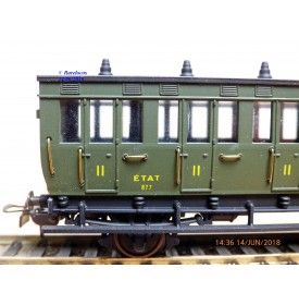 ELEC TRAINS  4E3 , voiture ancienne type C6 N°: 3104  EST Neuf BO
