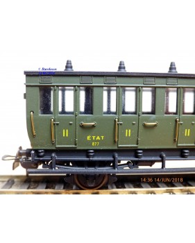 ELEC TRAINS  4E3 , voiture ancienne type C6 N°: 3104  EST Neuf BO