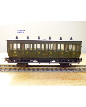ELEC TRAINS  4E3 , voiture ancienne type C6 N°: 3104  EST Neuf BO