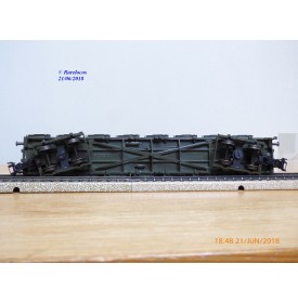 Märklin PostMuseum 1995 84668 / 95701 / 63-06, wagon plat à bogies type SSlmas 53 + camion MAN Deutsche Post  DB  neuf  BO. 