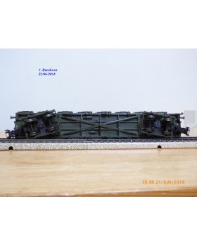 Märklin PostMuseum 1995 84668 / 95701 / 63-06, wagon plat à bogies type SSlmas 53 + camion MAN Deutsche Post  DB  neuf  BO. 