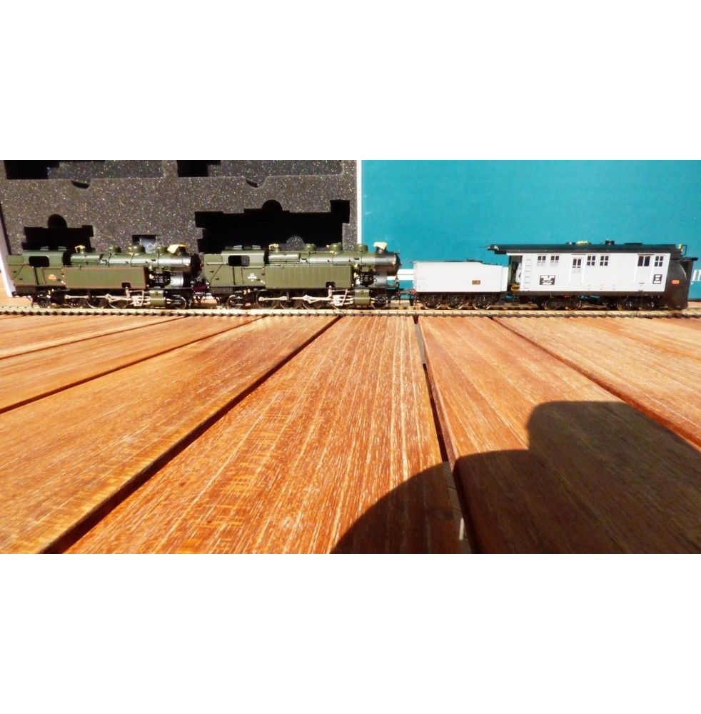 BRASSLINE 44004, train chasse neige PO MIDI, 2 141 TA et 1 chasse neige rotatif ZR 1  neuf  BO