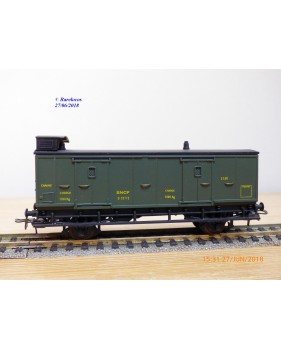 MMM-RG / Clarel 200 ?, fourgon  ancien  à guérite à 2 essieux    N° 5160  SNCF  BO