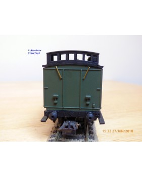 MMM-RG ???, voiture ancienne à 2 essieux de 3ème classe avec compartiment dames seules  type C6  ° 3014  EST 