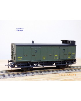 MMM-RG ???, voiture ancienne à 2 essieux de 3ème classe avec compartiment dames seules  type C6  ° 3014  EST 