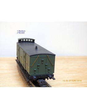 MMM-RG ???, voiture ancienne à 2 essieux de 3ème classe avec compartiment dames seules  type C6  ° 3014  EST 