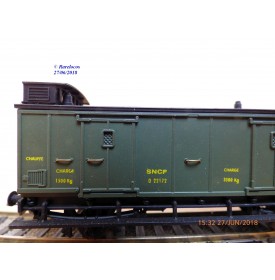 MMM-RG / Clarel 200 ?, fourgon  ancien  à guérite à 2 essieux    N° 5160  SNCF  BO