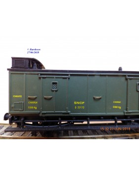 MMM-RG ???, voiture ancienne à 2 essieux de 3ème classe avec compartiment dames seules  type C6  ° 3014  EST 