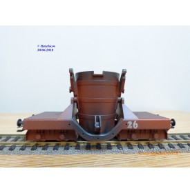 TRIX 24060, wagon privé pour transport de fonte en fusion  N° 26   Neuf    BO