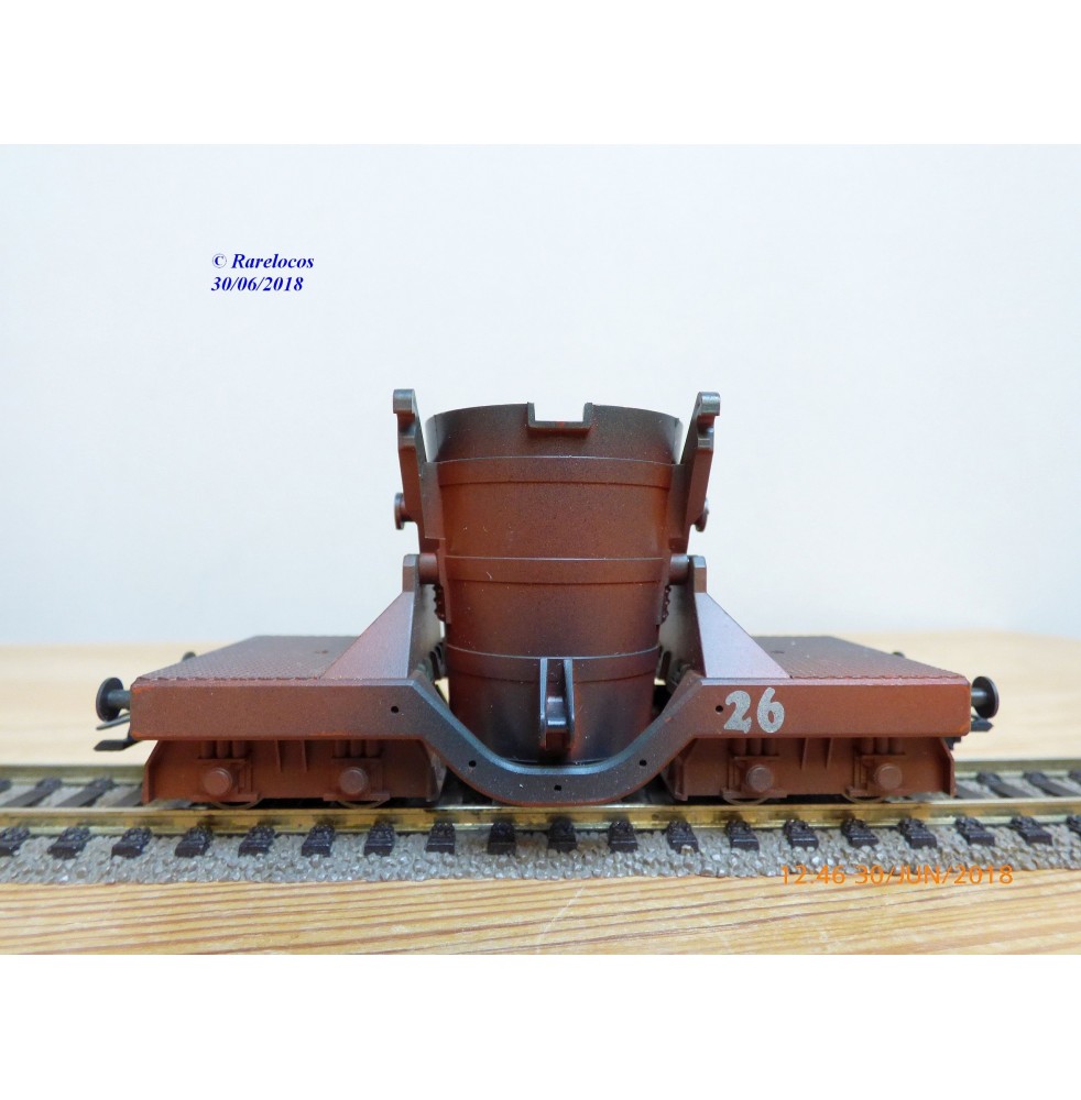TRIX 24060, wagon privé pour transport de fonte en fusion  N° 26   Neuf    BO