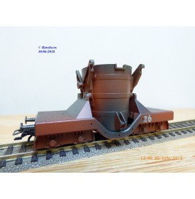 TRIX 24060, wagon privé pour transport de fonte en fusion  N° 26   Neuf    BO
