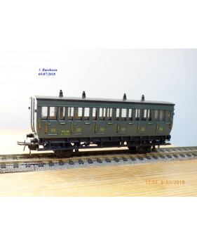 ELEC TRAINS  4E3 , voiture ancienne type C6 N°: 3104  EST Neuf BO