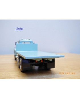 SMITH AUTOMODELS ???, camion plateau 4*6  MACK  gris  neuf  BO