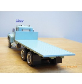 SMITH AUTOMODELS ???, camion plateau 4*6  MACK  gris  neuf  BO