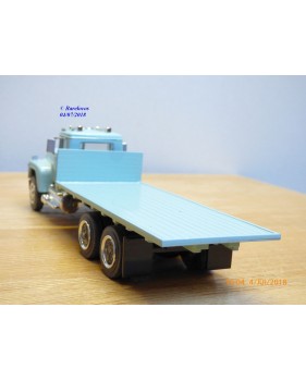 SMITH AUTOMODELS ???, camion plateau 4*6  MACK  gris  neuf  BO
