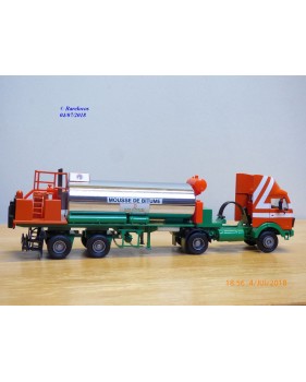 CEF REPLEX 207, camion semi remorque Mercedes Benz mousse de bitume Jean Lefebvre  BO