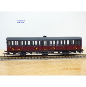 MMM-RG ???, voiture ancienne à 2 essieux de 3ème classe avec compartiment dames seules  type C6  ° 3014  EST 
