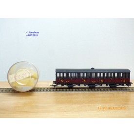 MMM-RG / Clarel 1205,  voiture ancienne à portières latérales  à  3 essieux  mixte  1/2 Cl .type AB 6 st   PLM   neuf   BO