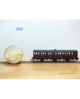 MMM-RG / Clarel 1205,  voiture ancienne à portières latérales  à  3 essieux  mixte  1/2 Cl .type AB 6 st   PLM   neuf   BO