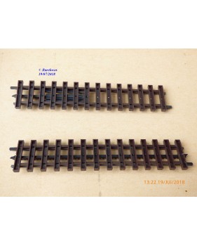 FAMA / ÜTZ 7300, coffret de 16 éléments de voie droit à crémaillère  neuf  BO   L 233 mm 