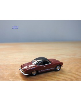 WIKING  805 02 24 ,  Volkswagen coupé Karmann Ghia rouge  et noir   neuf   BO  1/87   HO