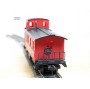 FLEISCHMANN 1435,  wagon de queue ( caboose )   AT&SF  neuf  BO
