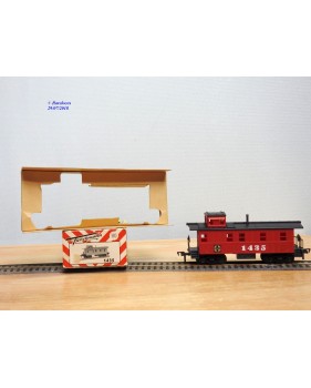 FLEISCHMANN 1435,  wagon de queue ( caboose )   AT&SF  neuf  BO