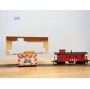 FLEISCHMANN 1435,  wagon de queue ( caboose )   AT&SF  neuf  BO