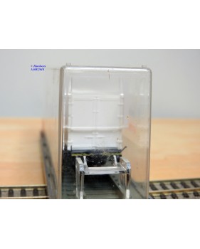 RÖWA 2304 wagon plat chargé de 2 conteneurs LESAGE  DB BO 