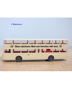WIKING 24730, autobus à 2 étages MAN  BÜSSING   SD 200  de la ville de Berlin  ( BVG )   Neuf  BO  1/87   HO